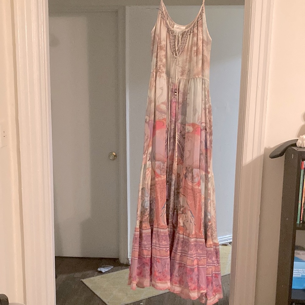 Camilla floor length dress with pockets